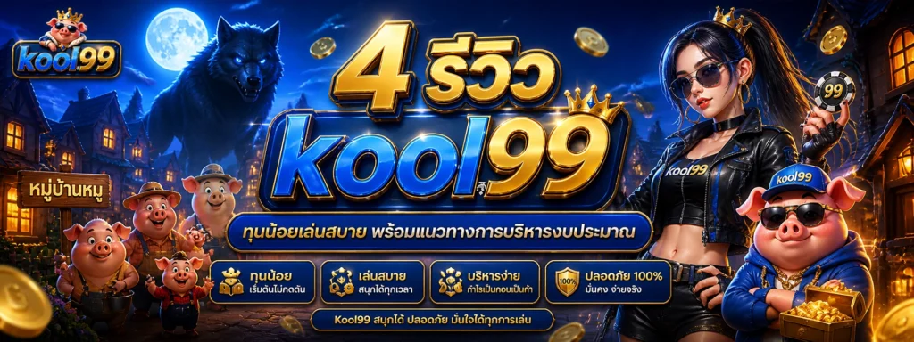 4 รีวิว kool99 ทุนน้อยเล่นสบาย พร้อมแนวทางการบริหารงบประมาณ